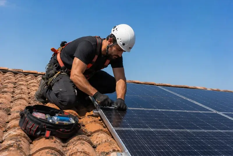 Maintenance et monitoring de panneaux solaires à Estancarbon