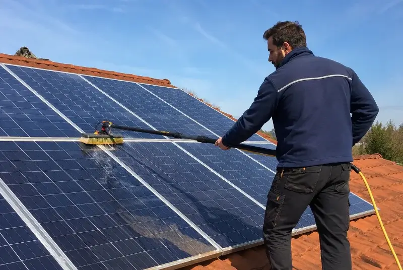 Nettoyage et entretien de panneaux solaires à Estancarbon